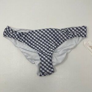 Raisins Pacifica Bikini Bottom Womens Large Blue‎ Gingham Fiesta Style